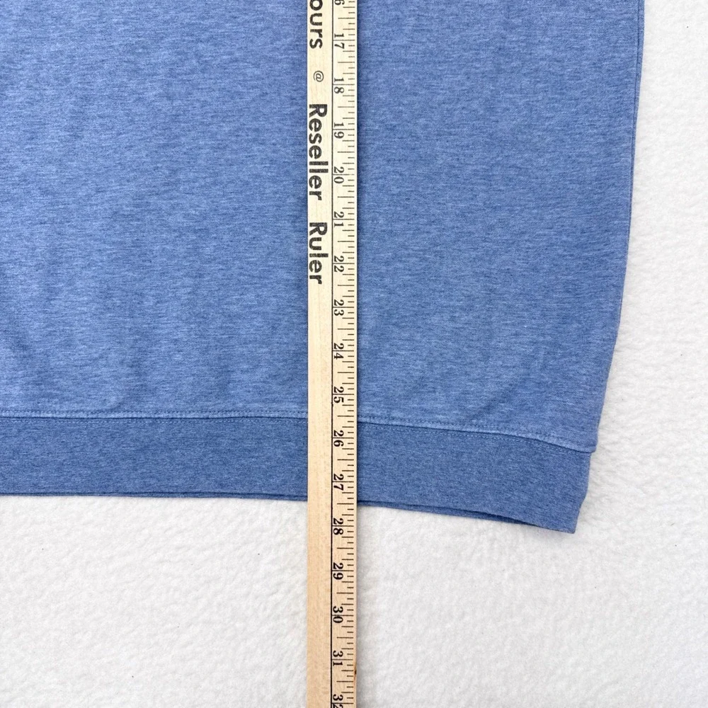 Johnnie O Sully 1/4 Zip Pullover Sweater Mens Size XL Blue Knit Golf Casual